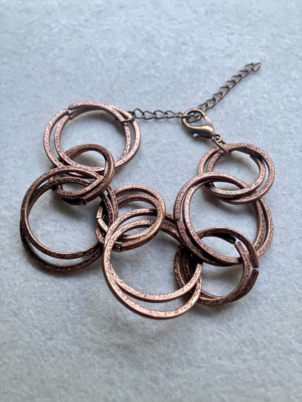 Copper ring bracelet